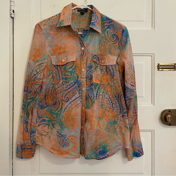 Ralph Lauren Tie Dye Button Down - Picture 2 of 7